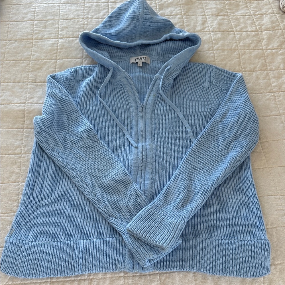 Pura Cashmere Cotton Fisherman Hoodie